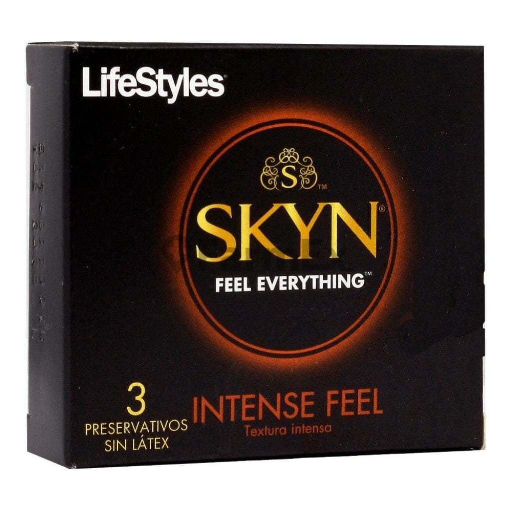 LifeStyles Skyn Intense Feel x 3 Preservativos Sin Latex. Farmex-Fonasa-Persistente